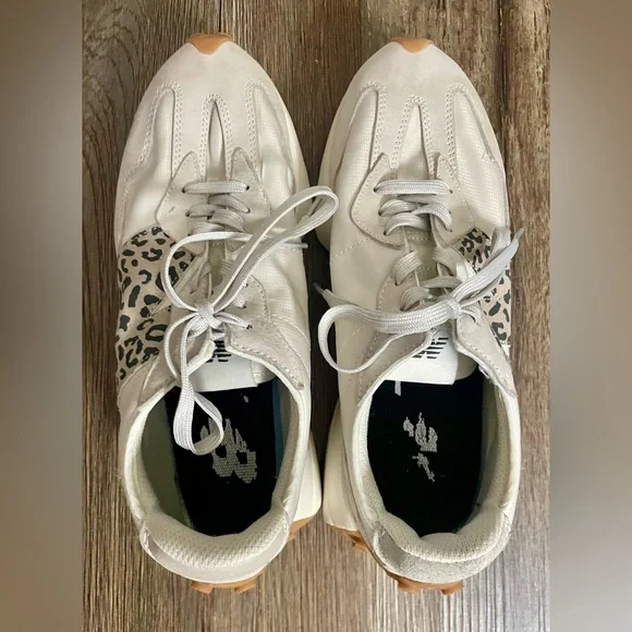 New Balance Unisex Shoes Sneakers Men’s US 8.5 Women’s 10 327 Moonbeam Leopard - Picture 6 of 15